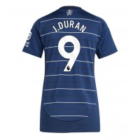 Camiseta Aston Villa Jhon Duran #9 Tercera Equipación Replica 2024-25 para mujer mangas cortas